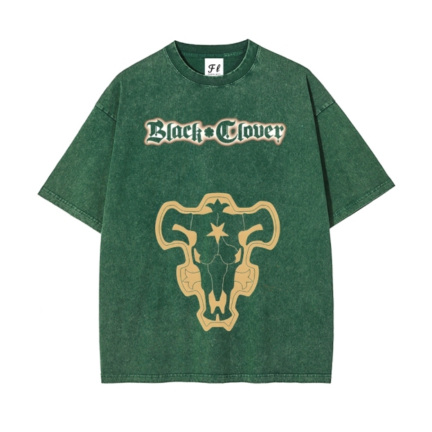 Vintage Oversized T-Shirt Black Clover