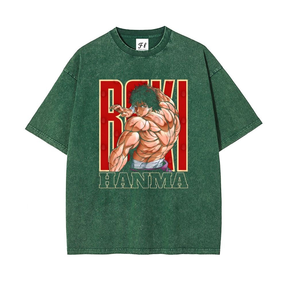 Vintage Oversized T-Shirt Baki Hanma