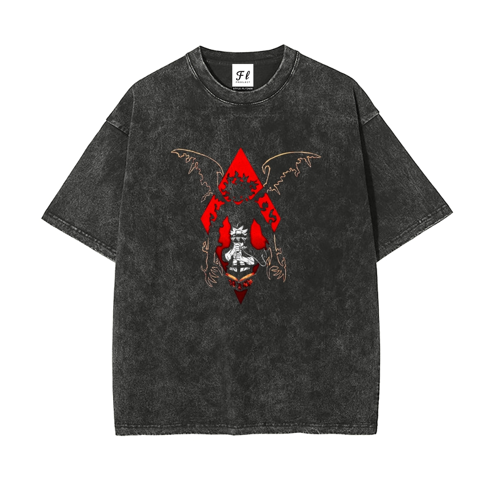 Vintage Oversized T-Shirt Black Clover