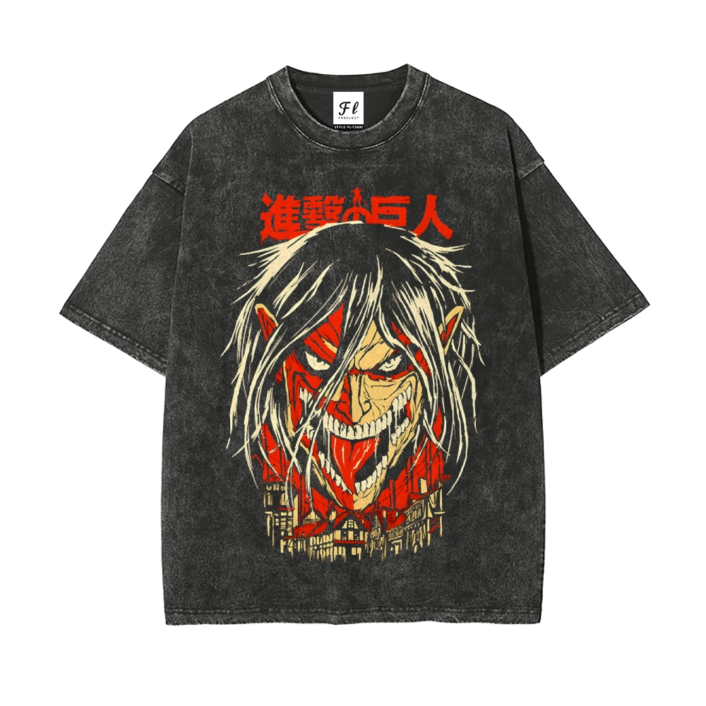 Vintage Oversized T-Shirt Attack on Titan