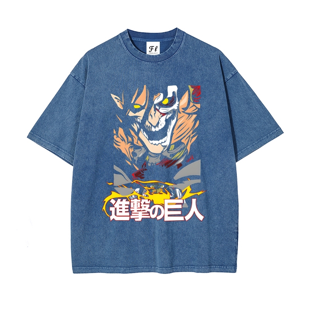 Vintage Oversized T-Shirt Attack On Titan