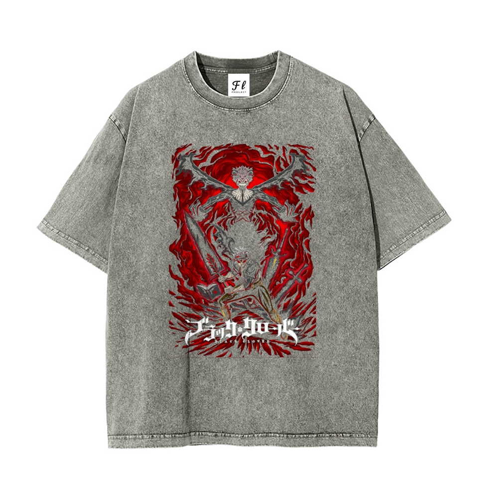 Vintage Oversized T-Shirt Black Clover