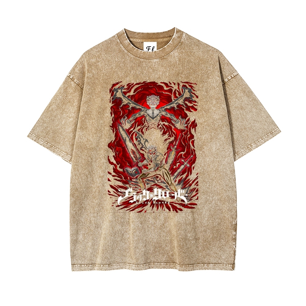 Vintage Oversized T-Shirt Black Clover
