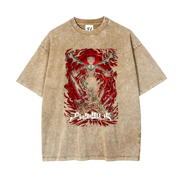 Vintage Oversized T-Shirt Black Clover
