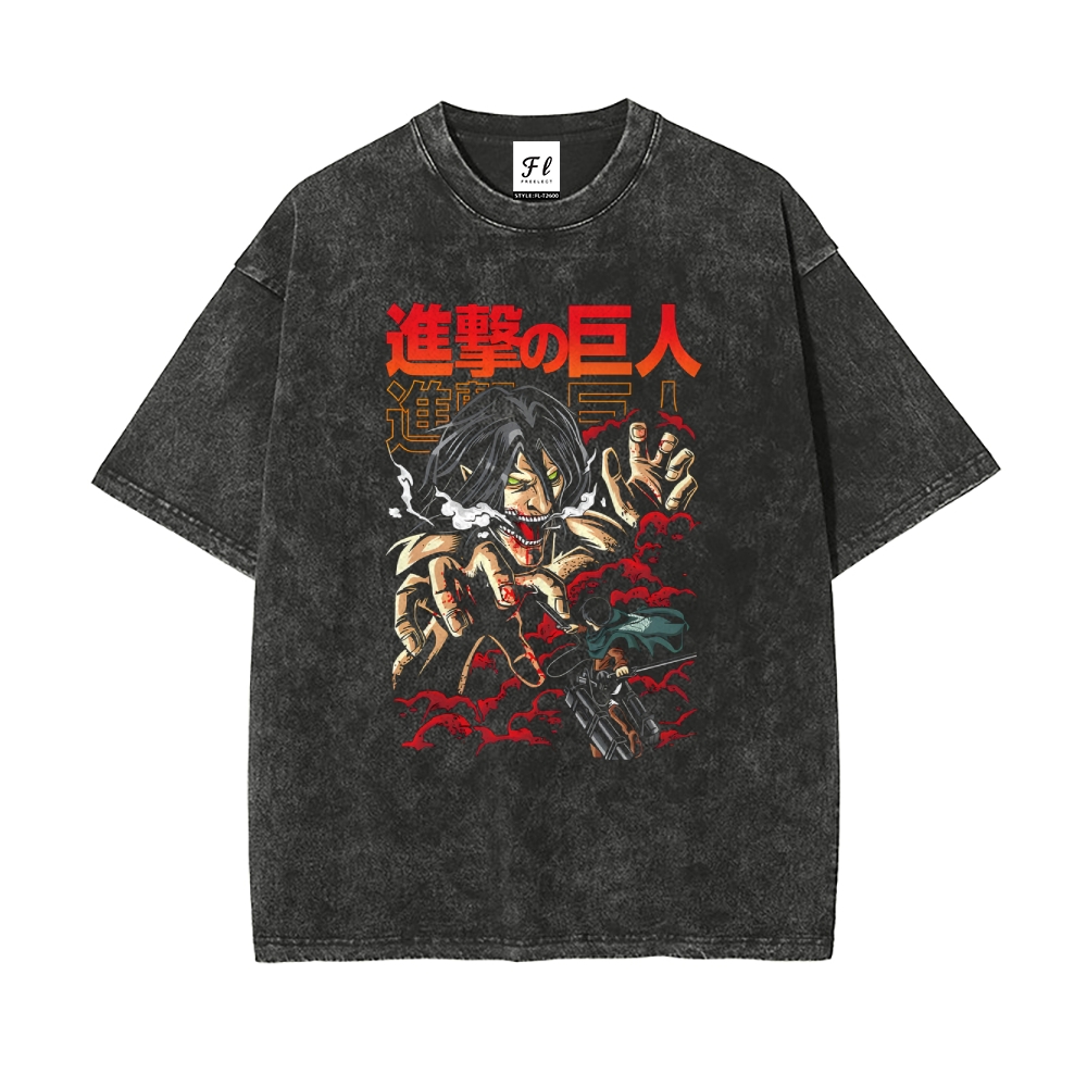 Vintage Oversized T-Shirt Attack On Titan