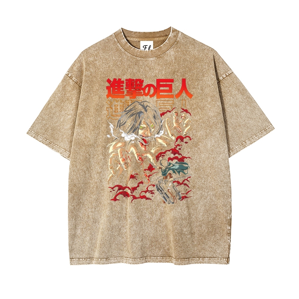 Vintage Oversized T-Shirt Attack On Titan