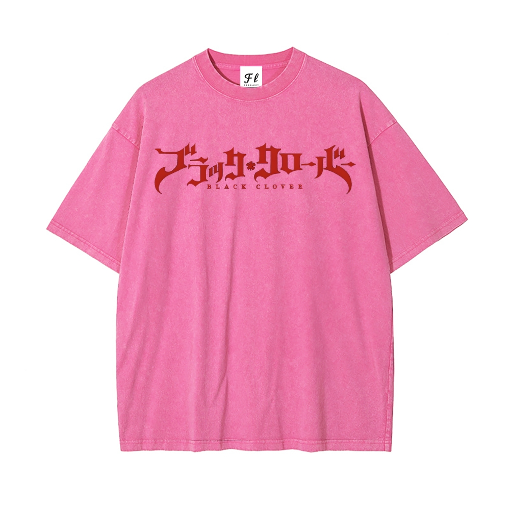 Vintage Oversized T-Shirt Black Clover