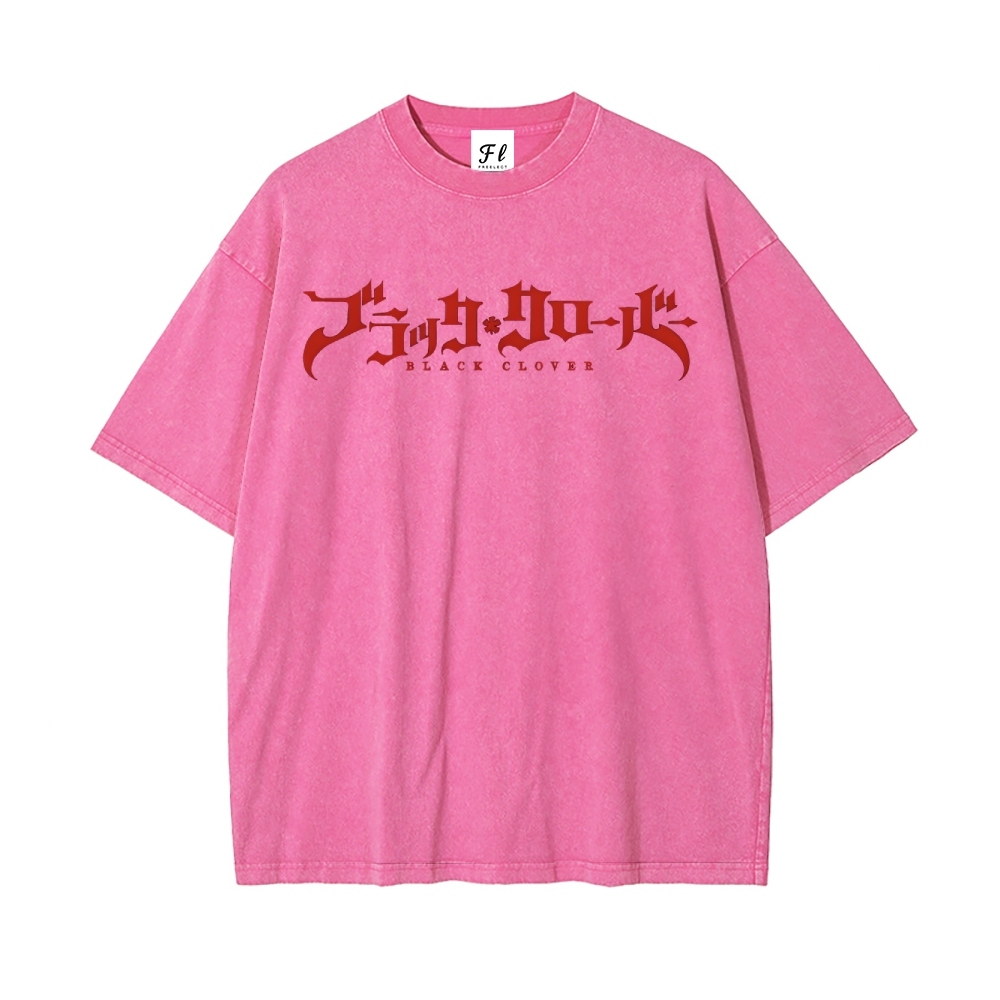 Vintage Oversized T-Shirt Black Clover