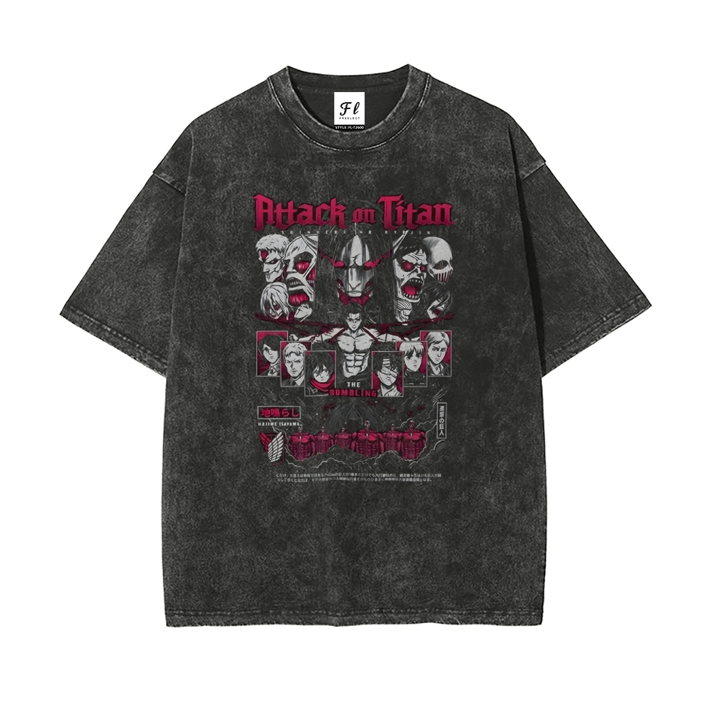 Vintage Oversized T-Shirt Attack On Titan