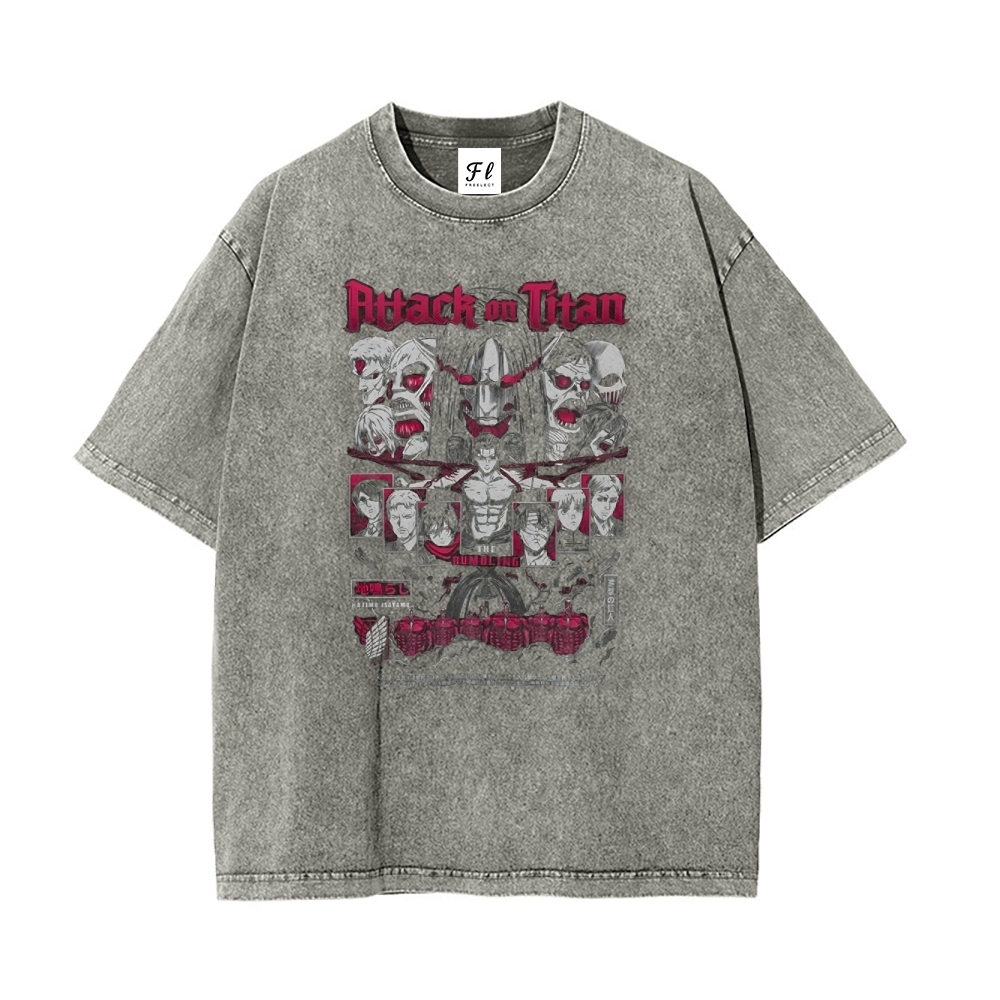 Vintage Oversized T-Shirt Attack On Titan