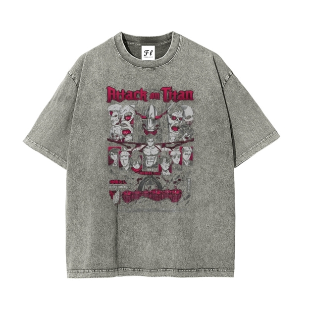 Vintage Oversized T-Shirt Attack On Titan