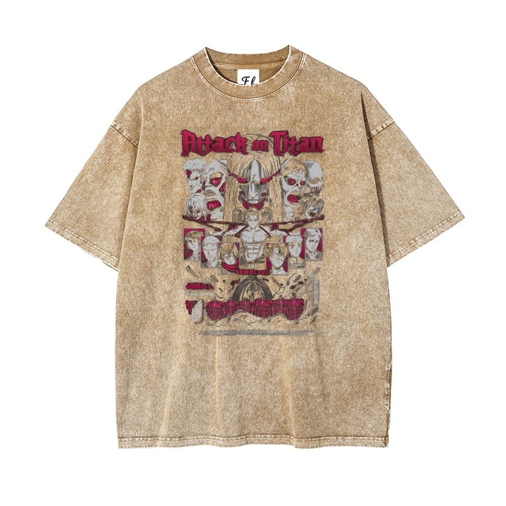 Vintage Oversized T-Shirt Attack On Titan