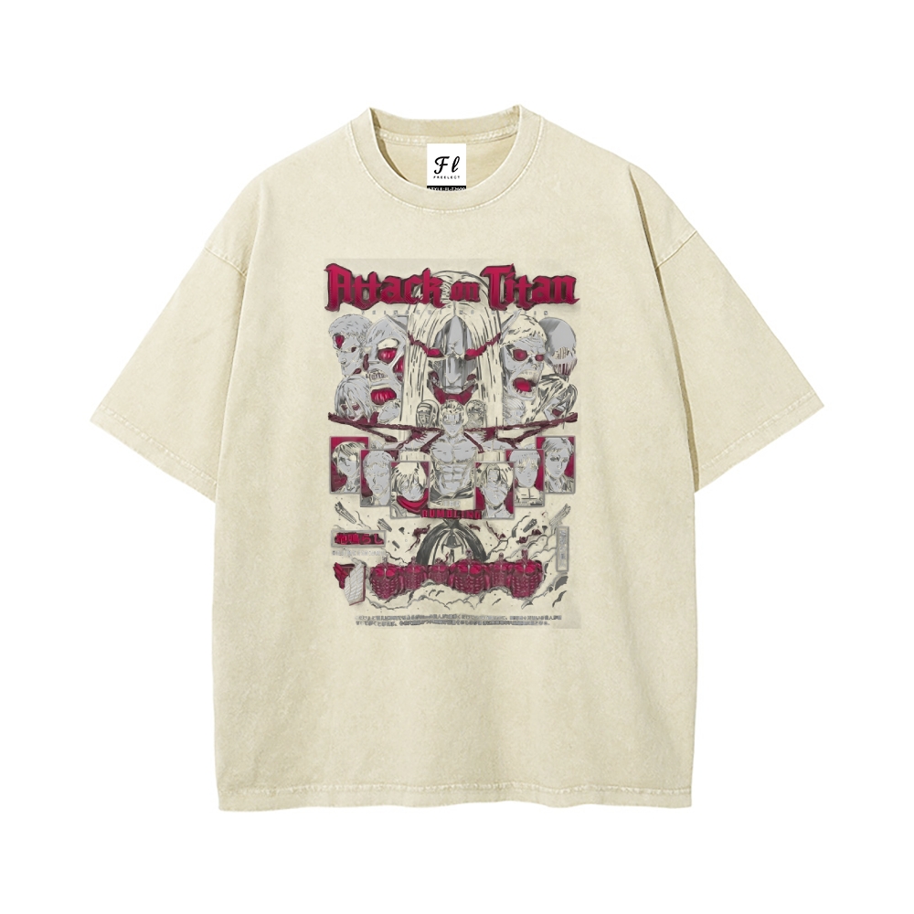 Vintage Oversized T-Shirt Attack On Titan