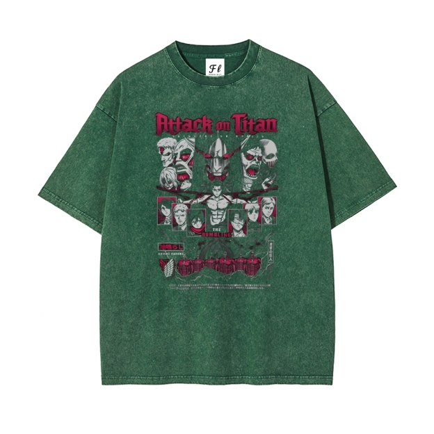Vintage Oversized T-Shirt Attack On Titan