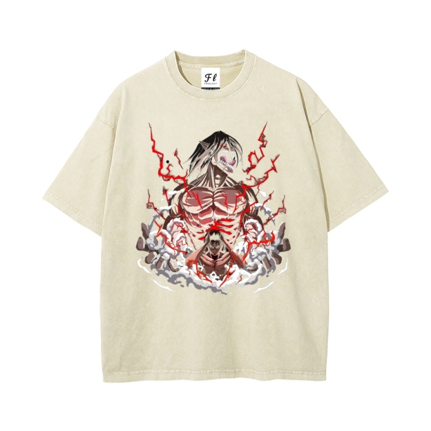 Vintage Oversized T-Shirt Attack On Titan