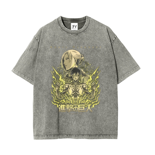 Vintage Oversized T-Shirt Attack On Titan