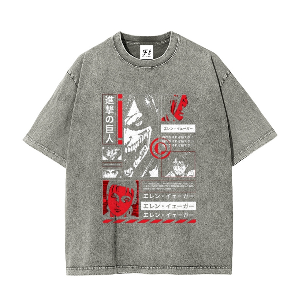 Vintage Oversized T-Shirt Attack On Titan