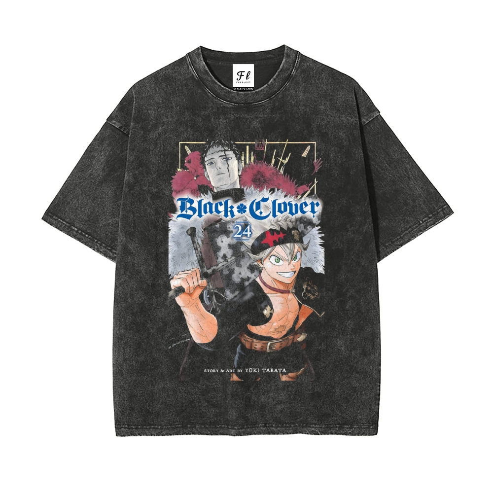 Vintage Oversized T-Shirt Black Clover