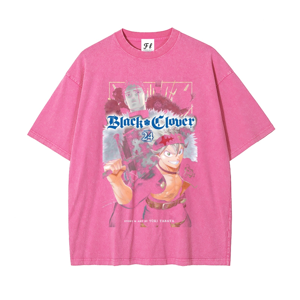 Vintage Oversized T-Shirt Black Clover