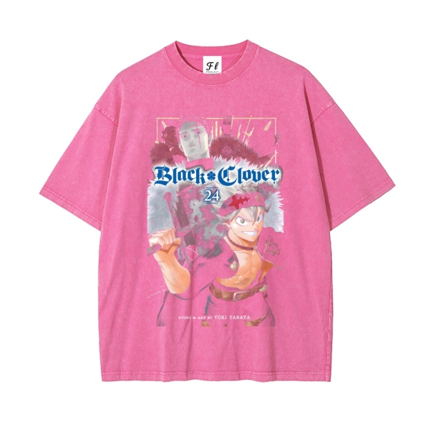 Vintage Oversized T-Shirt Black Clover