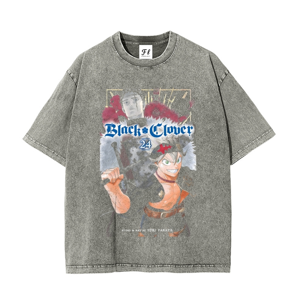 Vintage Oversized T-Shirt Black Clover