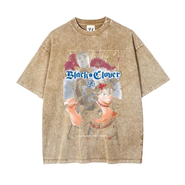 Vintage Oversized T-Shirt Black Clover