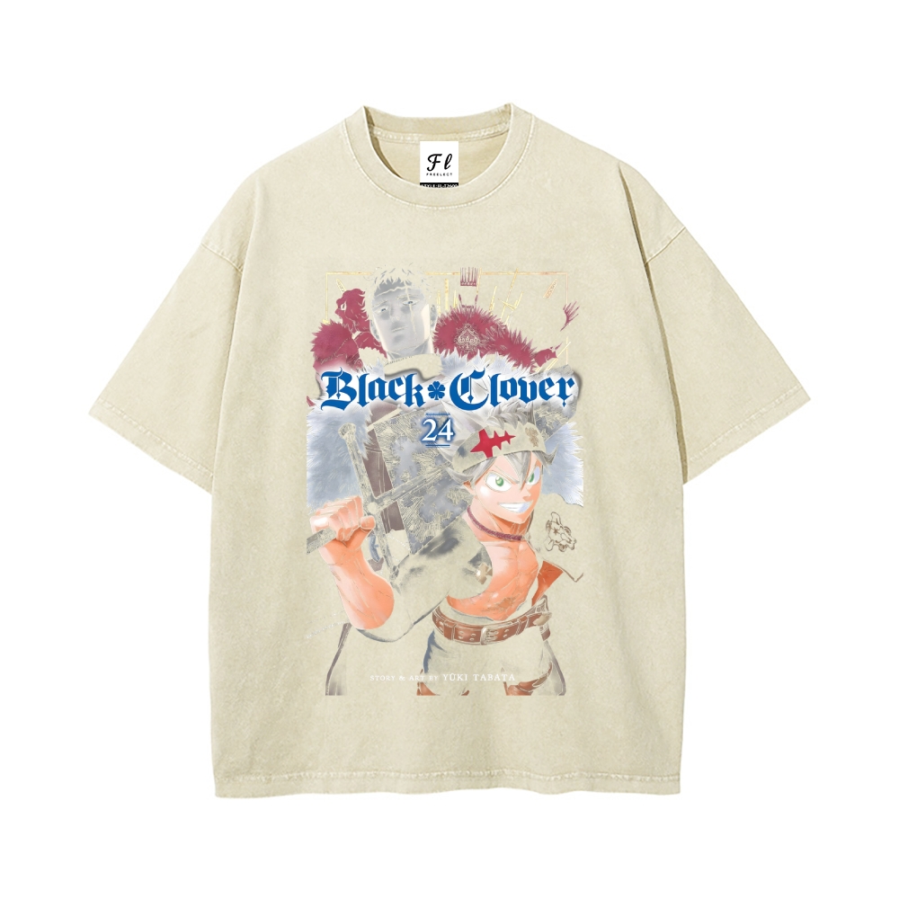 Vintage Oversized T-Shirt Black Clover