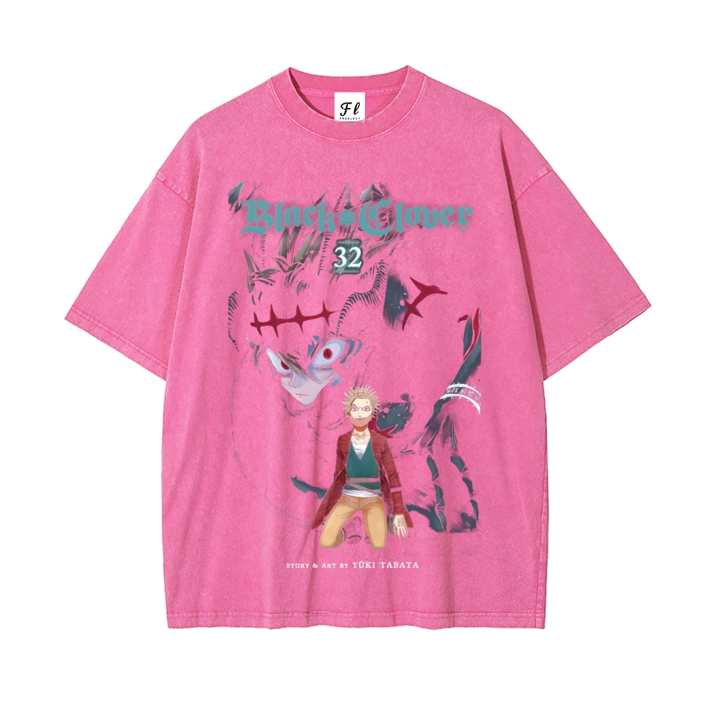 Vintage Oversized T-Shirt Black Clover