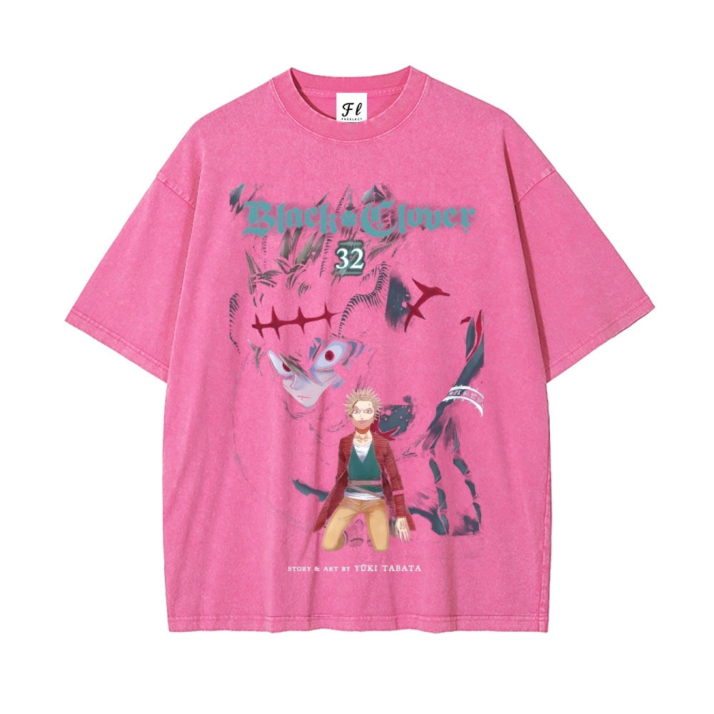 Vintage Oversized T-Shirt Black Clover