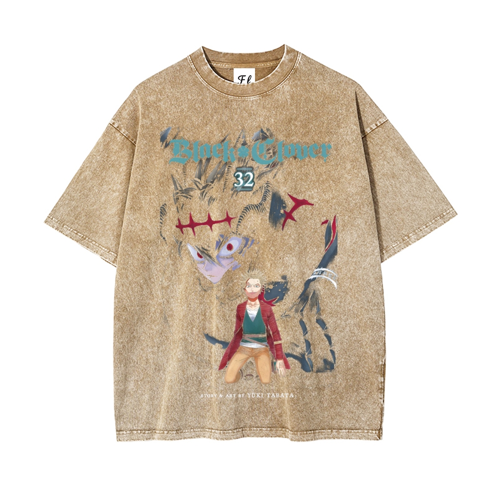 Vintage Oversized T-Shirt Black Clover