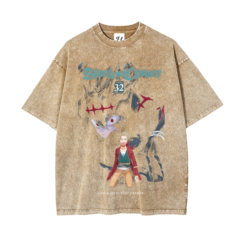 Vintage Oversized T-Shirt Black Clover