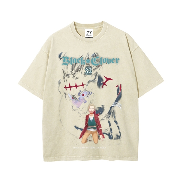 Vintage Oversized T-Shirt Black Clover