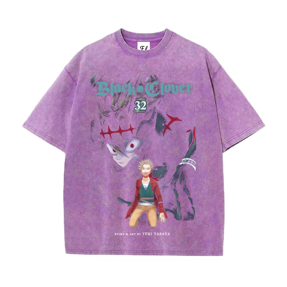 Vintage Oversized T-Shirt Black Clover