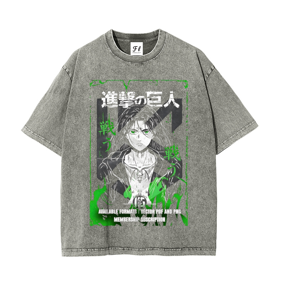 Vintage Oversized T-Shirt Attack on Titan