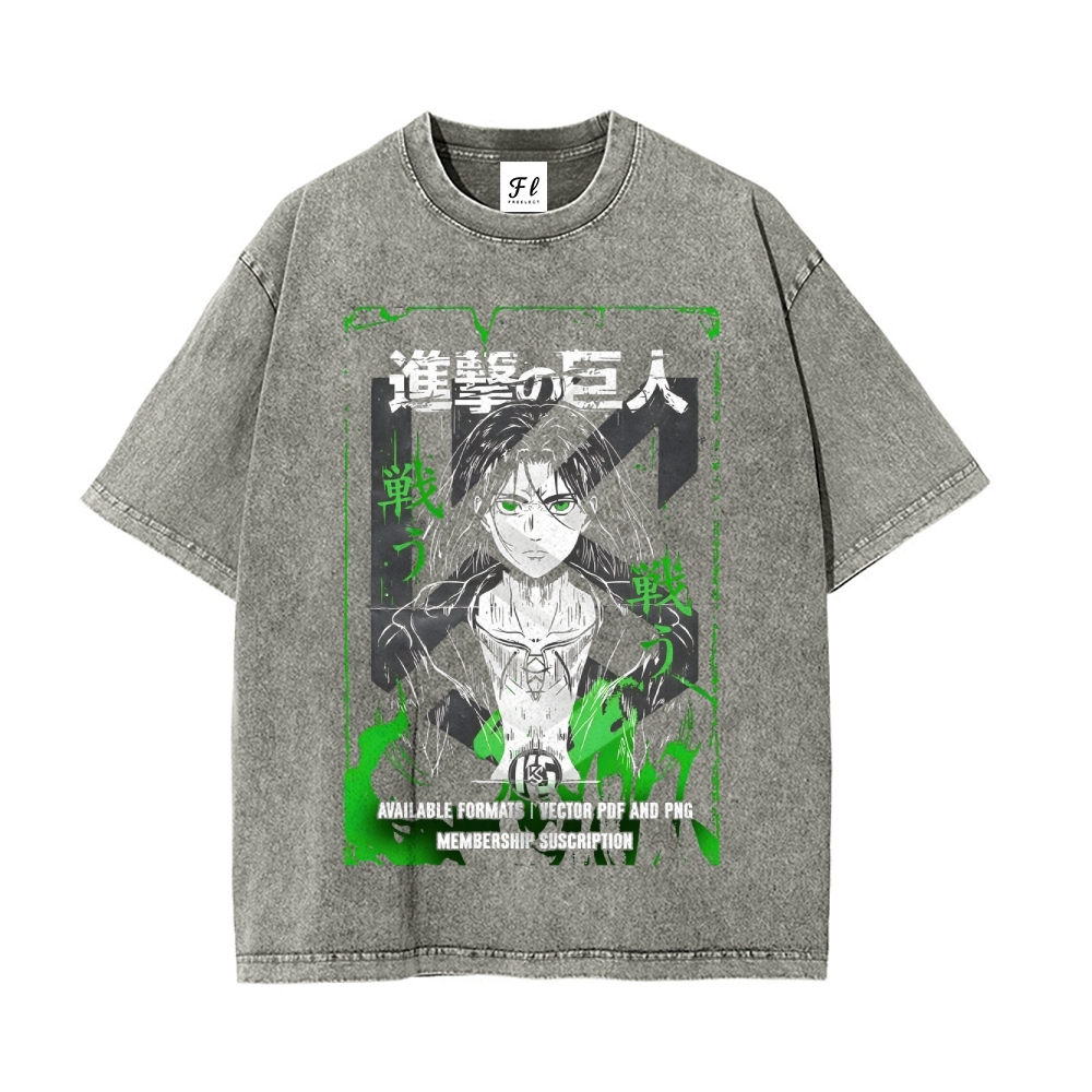 Vintage Oversized T-Shirt Attack on Titan