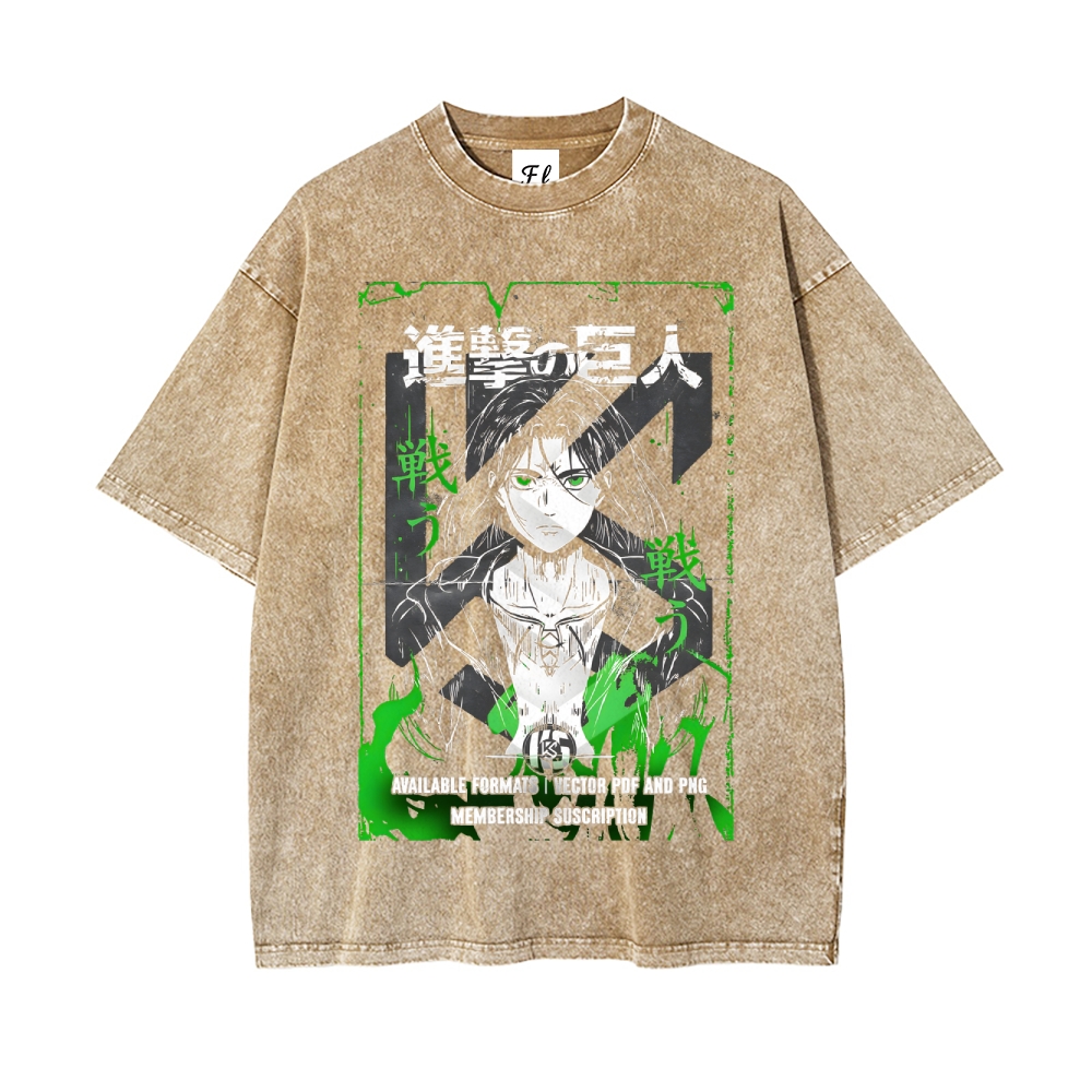 Vintage Oversized T-Shirt Attack on Titan