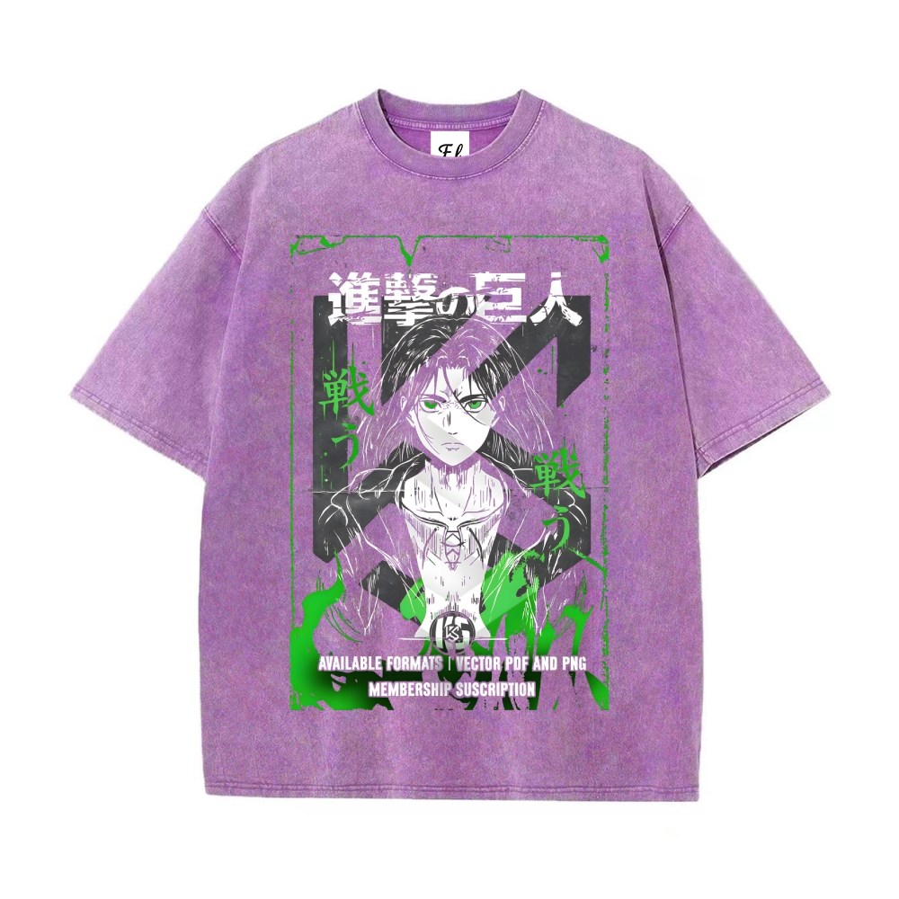 Vintage Oversized T-Shirt Attack on Titan