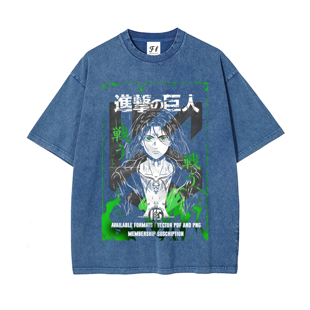 Vintage Oversized T-Shirt Attack on Titan