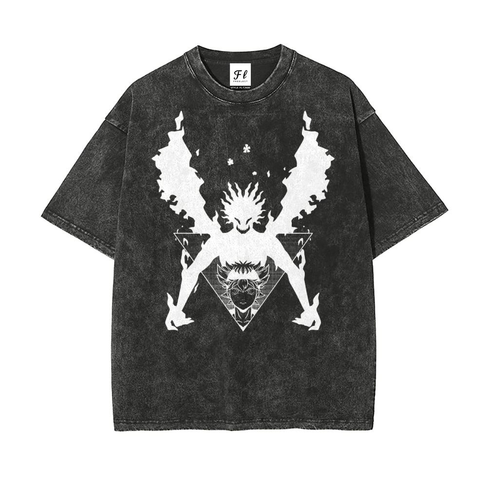Vintage Oversized T-Shirt Black Clover