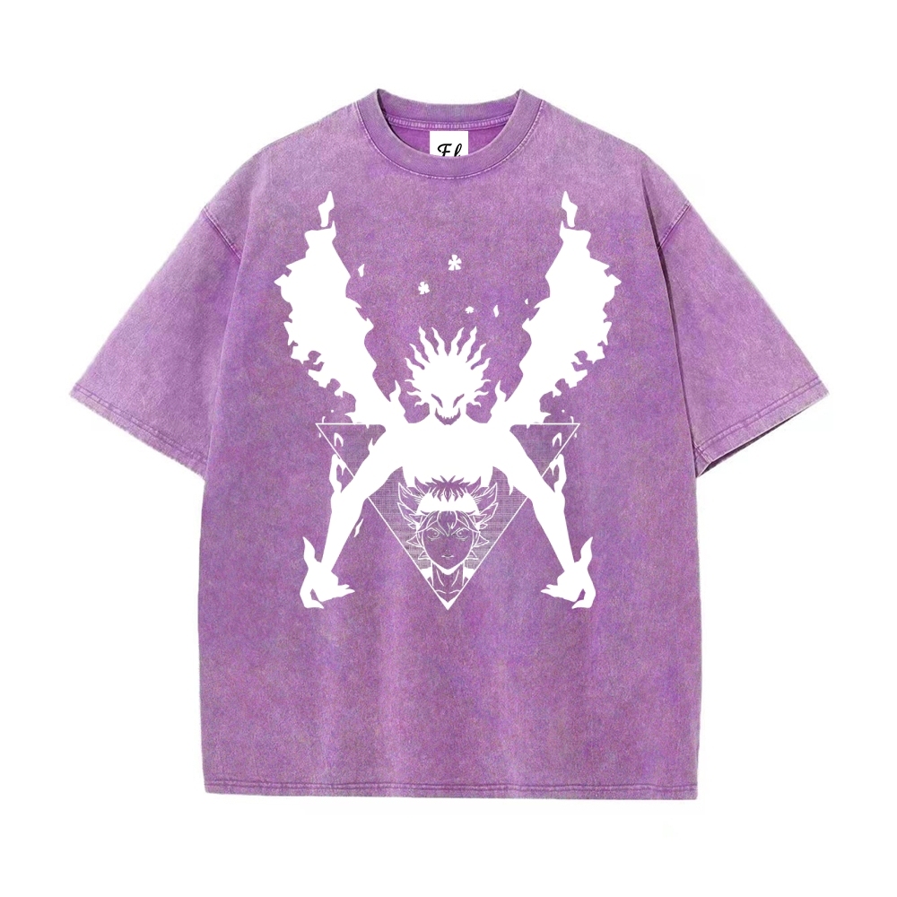 Vintage Oversized T-Shirt Black Clover