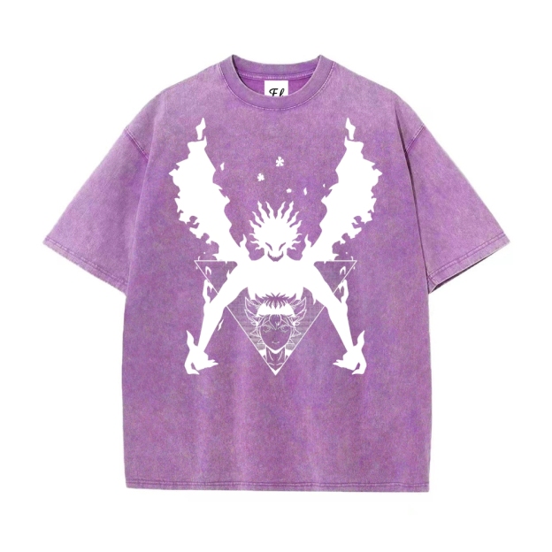 Vintage Oversized T-Shirt Black Clover