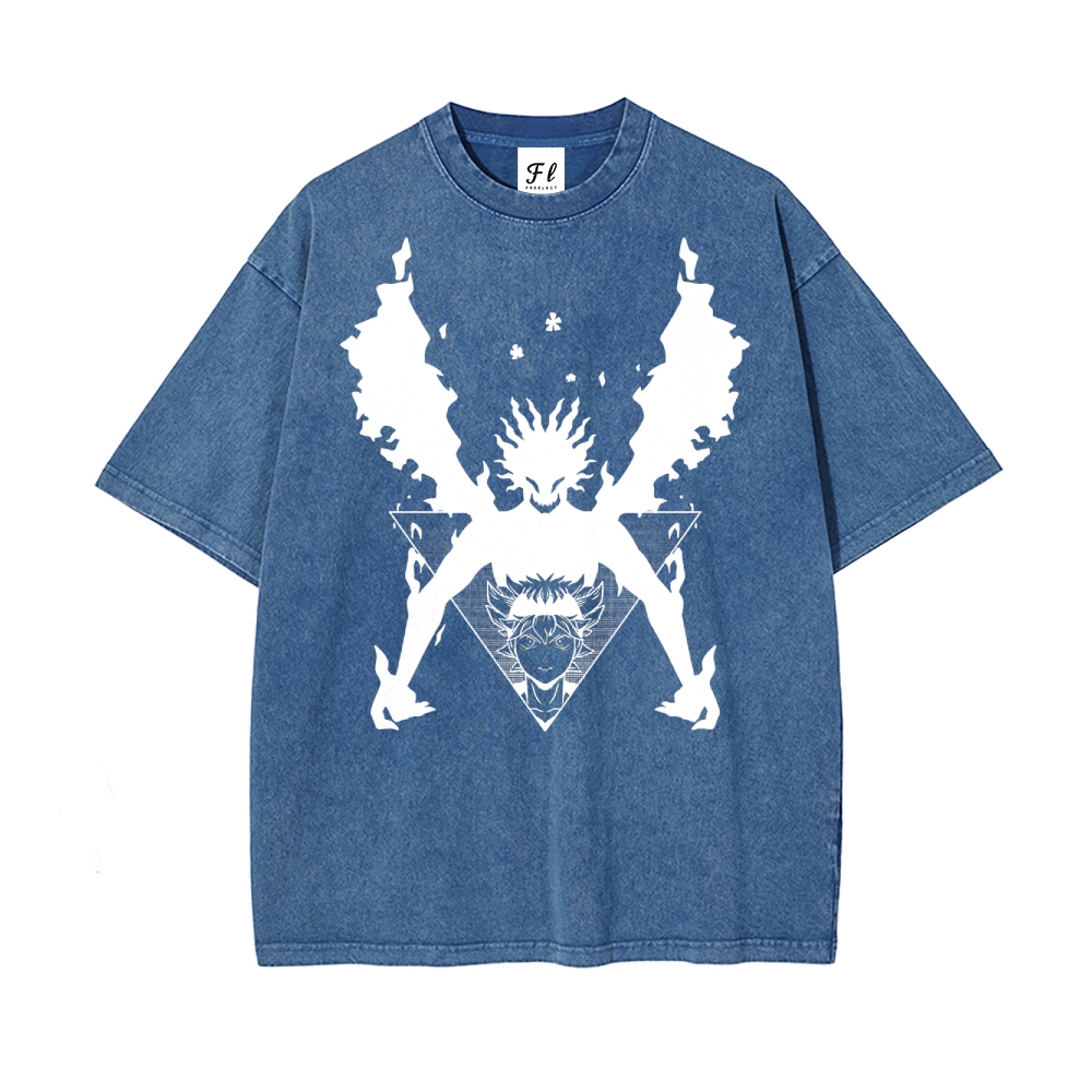 Vintage Oversized T-Shirt Black Clover