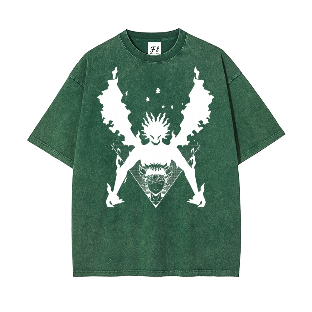 Vintage Oversized T-Shirt Black Clover