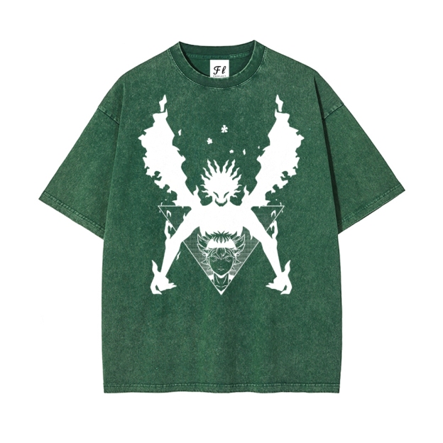 Vintage Oversized T-Shirt Black Clover