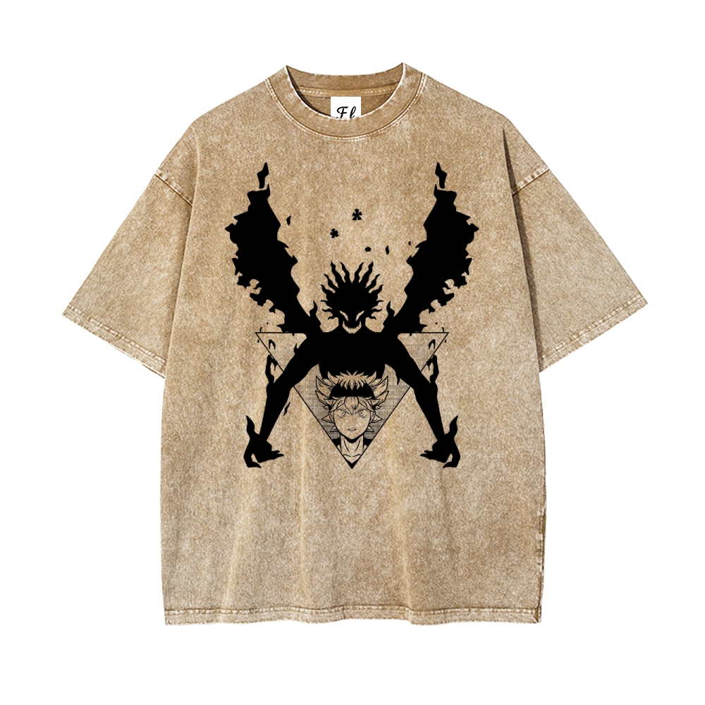 Vintage Oversized T-Shirt Black Clover