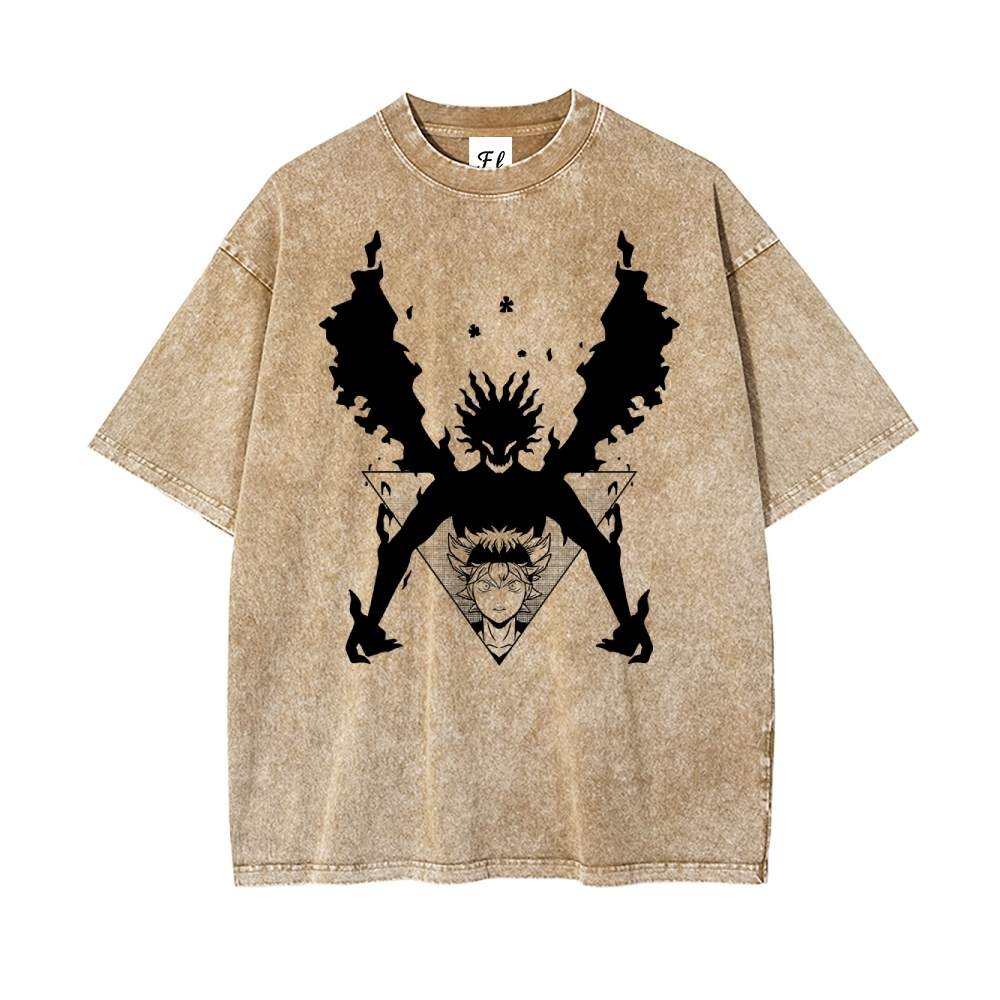 Vintage Oversized T-Shirt Black Clover