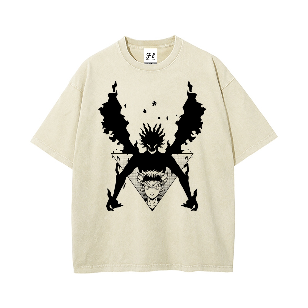 Vintage Oversized T-Shirt Black Clover
