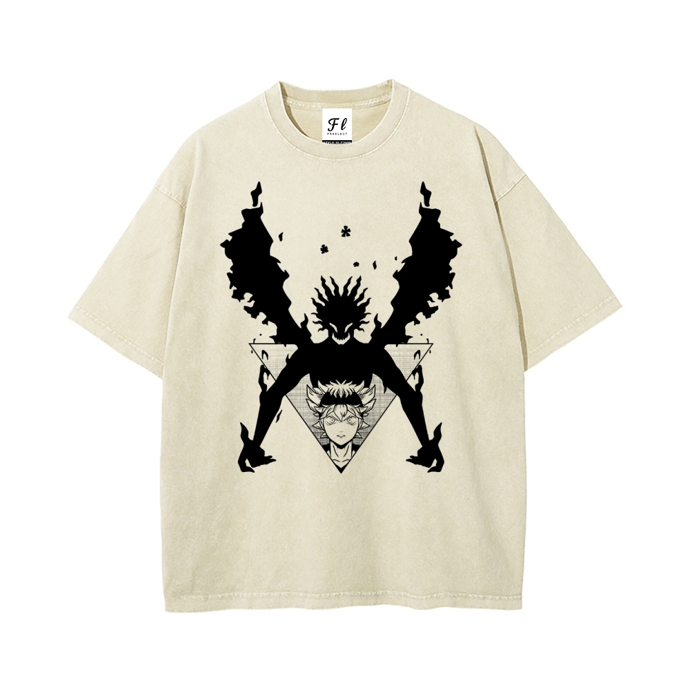 Vintage Oversized T-Shirt Black Clover