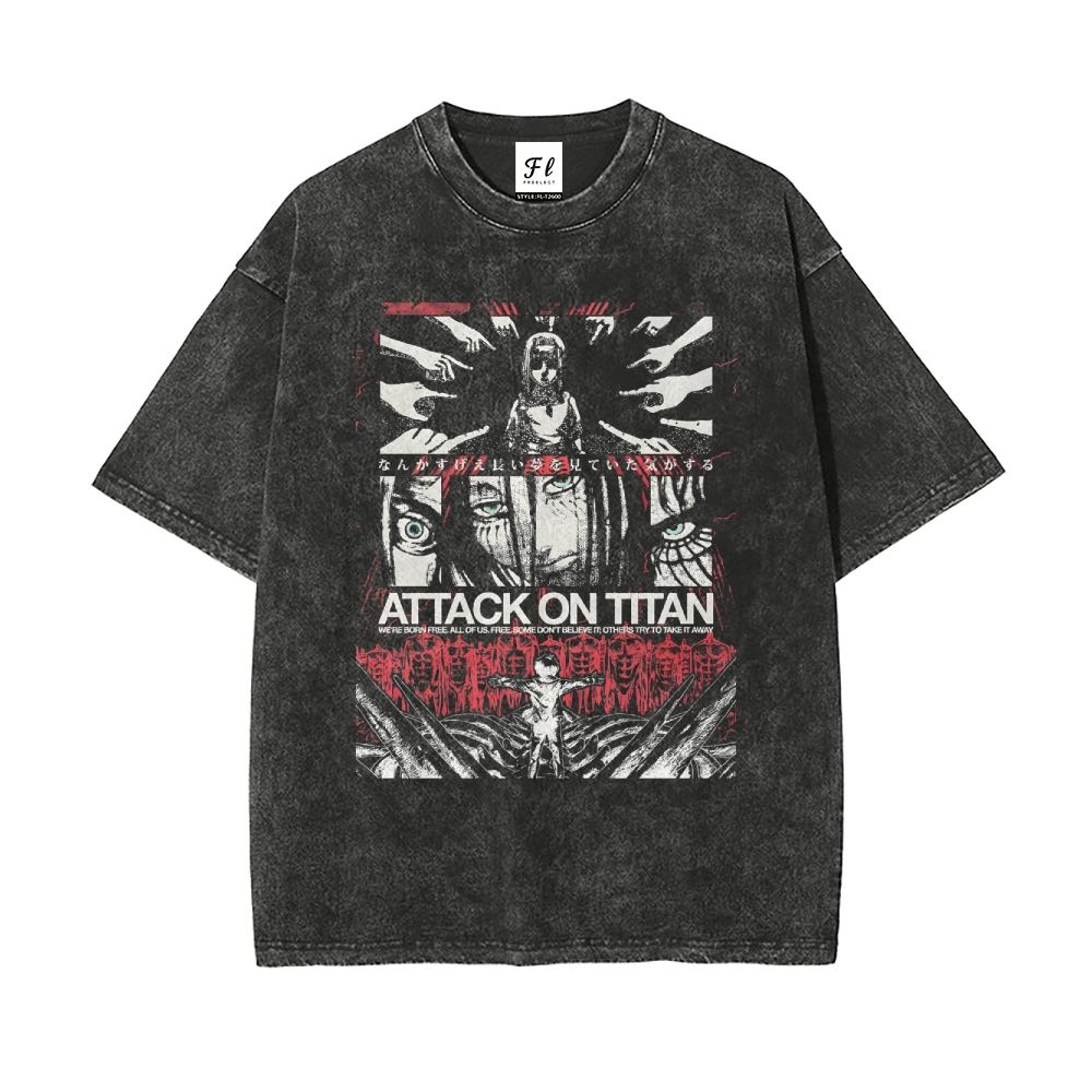 Vintage Oversized T-Shirt Attack on Titan