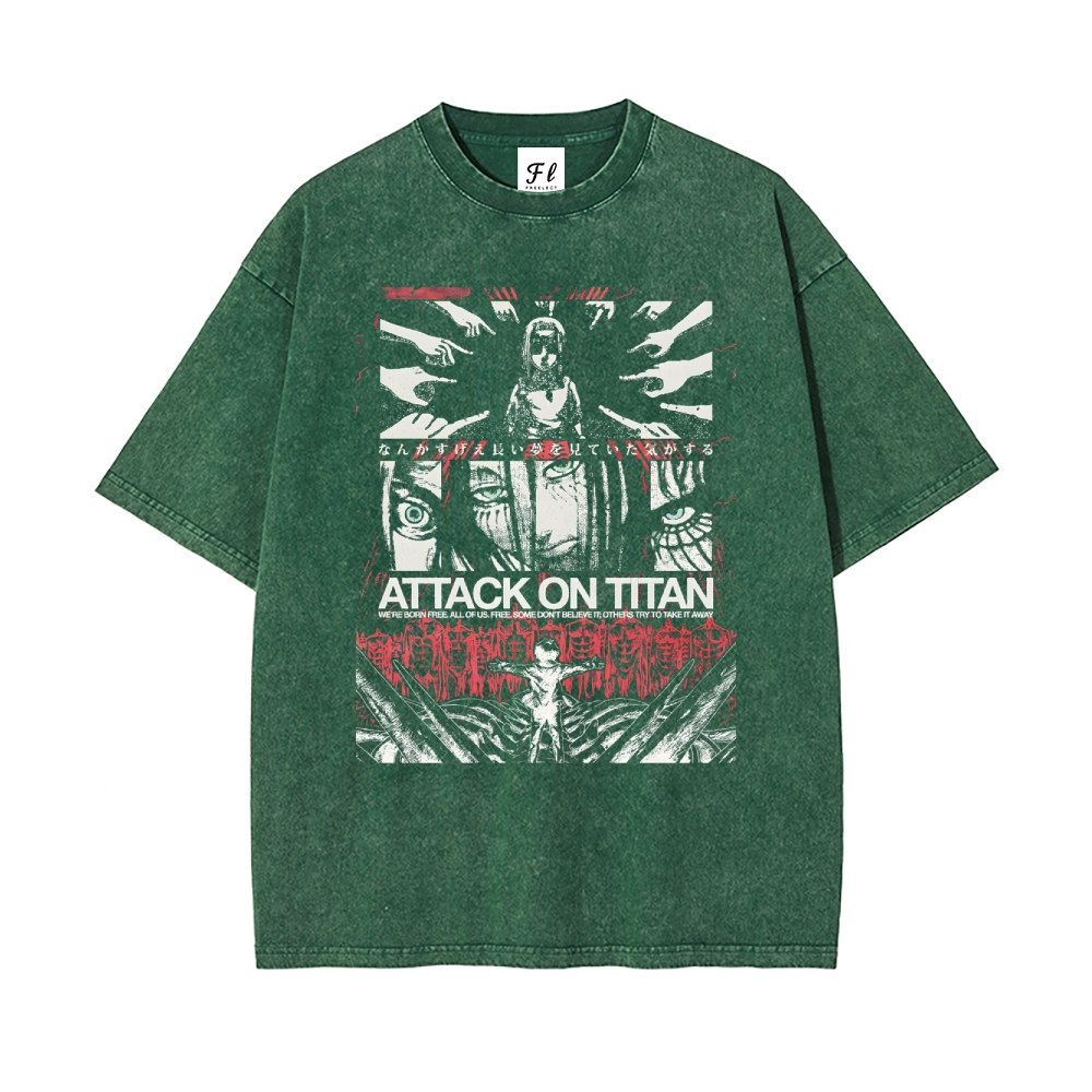 Vintage Oversized T-Shirt Attack on Titan